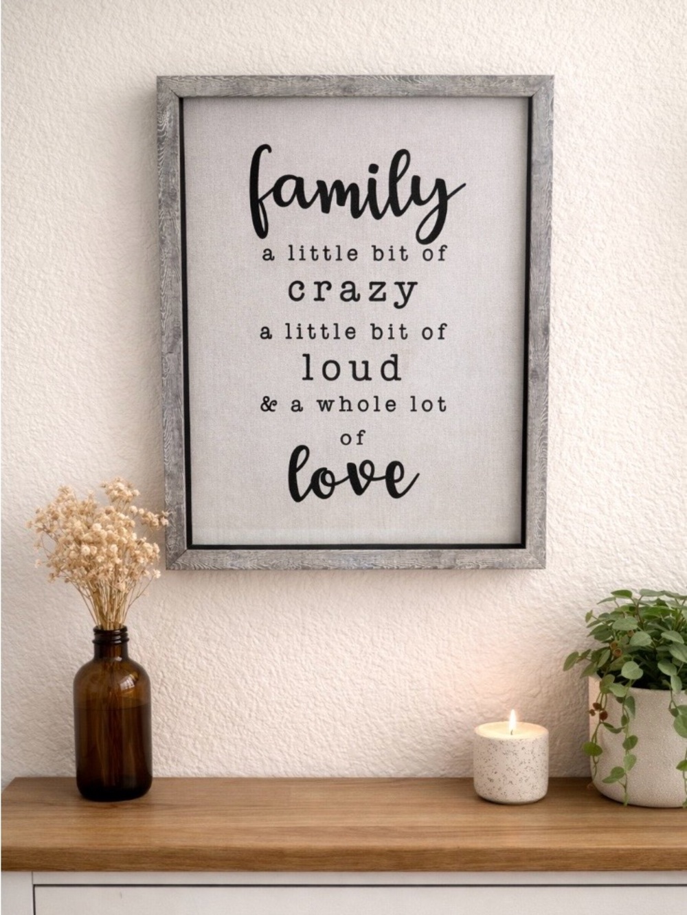 Family Farmhouse Wall Art Sign Home Decor